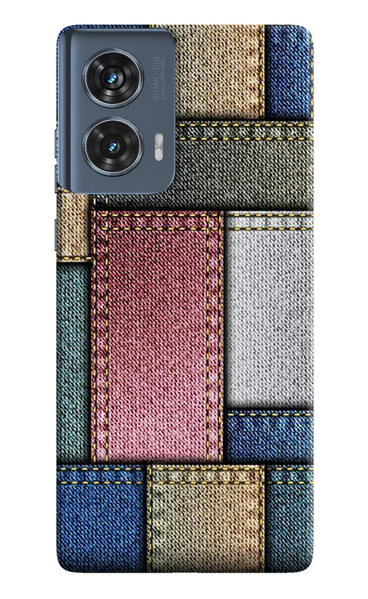 Multicolor Jeans Moto Edge 50 Fusion Hard Case Back Cover by Casekaro