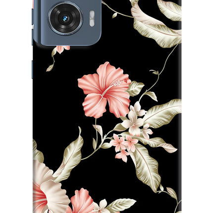 Flowers Moto Edge 50 Fusion Hard Case Back Cover by Casekaro