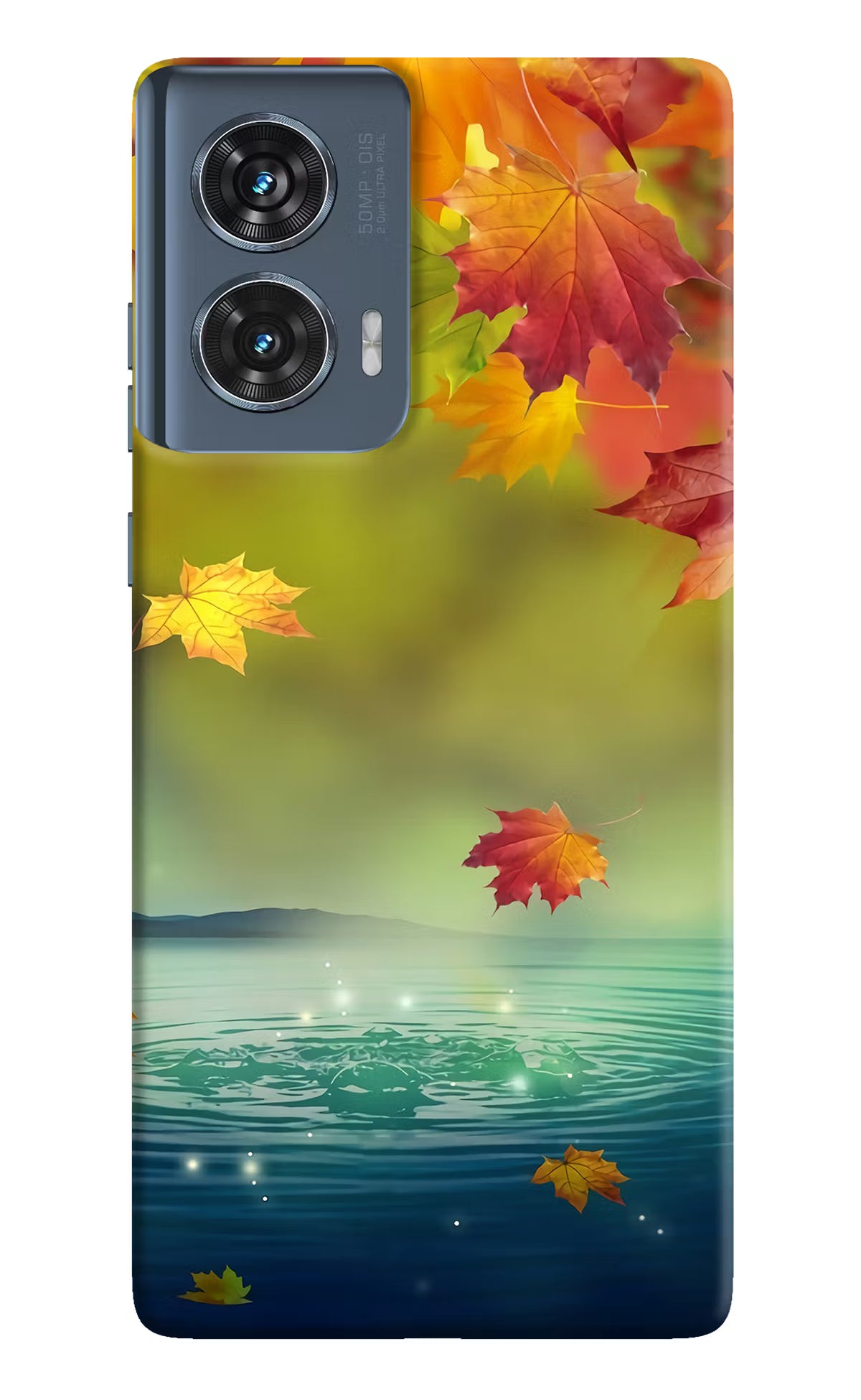 Flowers Moto Edge 50 Fusion Hard Case Back Cover by Casekaro