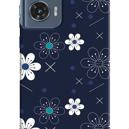 Flowers Moto Edge 50 Fusion Hard Case Back Cover by Casekaro