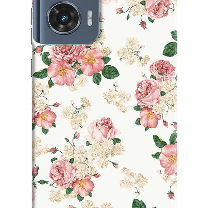 Flowers Moto Edge 50 Fusion Hard Case Back Cover by Casekaro