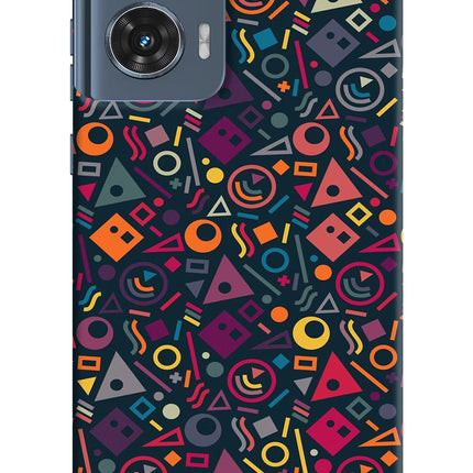 Geometric Abstract Moto Edge 50 Fusion Hard Case Back Cover by Casekaro