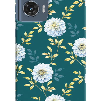 Flowers Moto Edge 50 Fusion Hard Case Back Cover by Casekaro