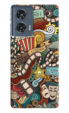 Cinema Abstract Moto Edge 50 Fusion Hard Case Back Cover by Casekaro