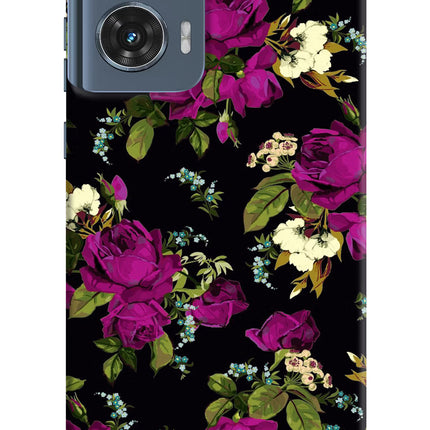 Flowers Moto Edge 50 Fusion Hard Case Back Cover by Casekaro
