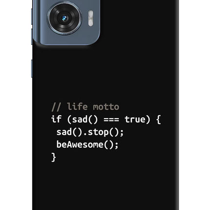 Life Motto Code Moto Edge 50 Fusion Hard Case Back Cover by Casekaro