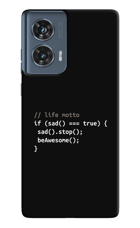 Life Motto Code Moto Edge 50 Fusion Hard Case Back Cover by Casekaro