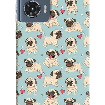 Pug Dog Moto Edge 50 Fusion Hard Case Back Cover by Casekaro