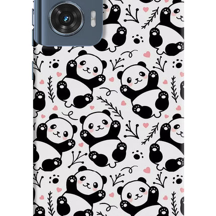 Cute Panda Moto Edge 50 Fusion Hard Case Back Cover by Casekaro