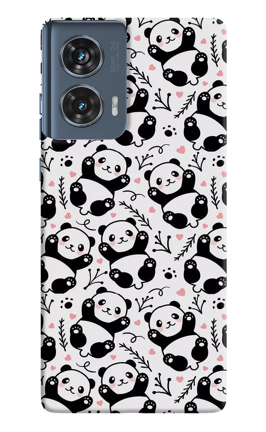 Cute Panda Moto Edge 50 Fusion Hard Case Back Cover by Casekaro