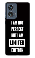 I Am Not Perfect But I Am Limited Edition Moto Edge 50 Fusion Hard Case Back Cover by Casekaro