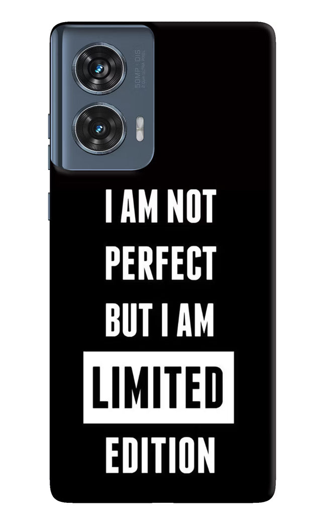 I Am Not Perfect But I Am Limited Edition Moto Edge 50 Fusion Hard Case Back Cover by Casekaro