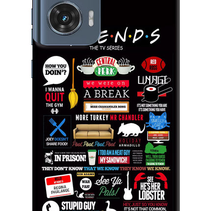 FRIENDS Moto Edge 50 Fusion Hard Case Back Cover by Casekaro