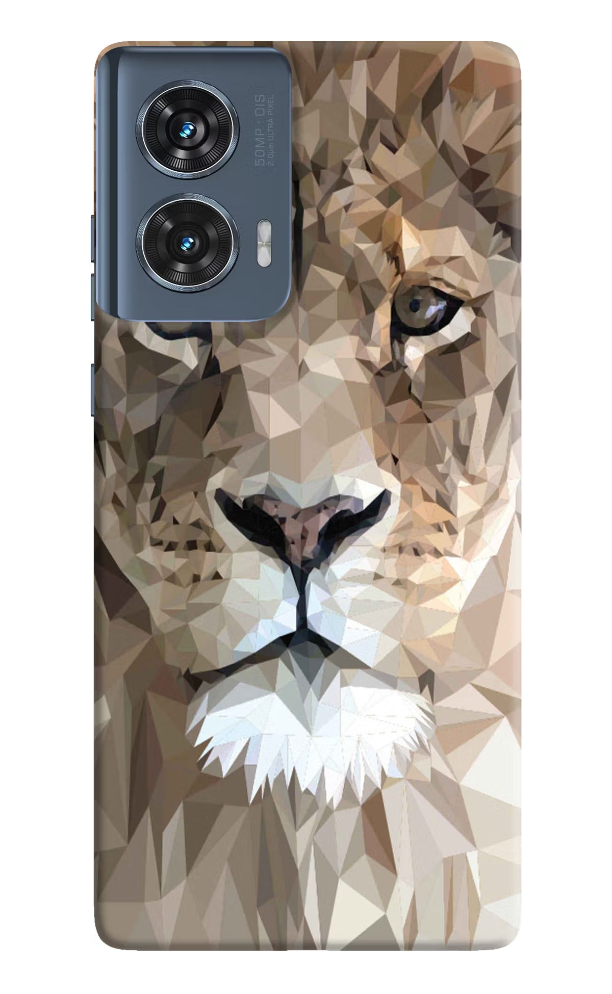 Lion Art Moto Edge 50 Fusion Hard Case Back Cover by Casekaro