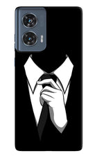 Black Tie Moto Edge 50 Fusion Hard Case Back Cover by Casekaro