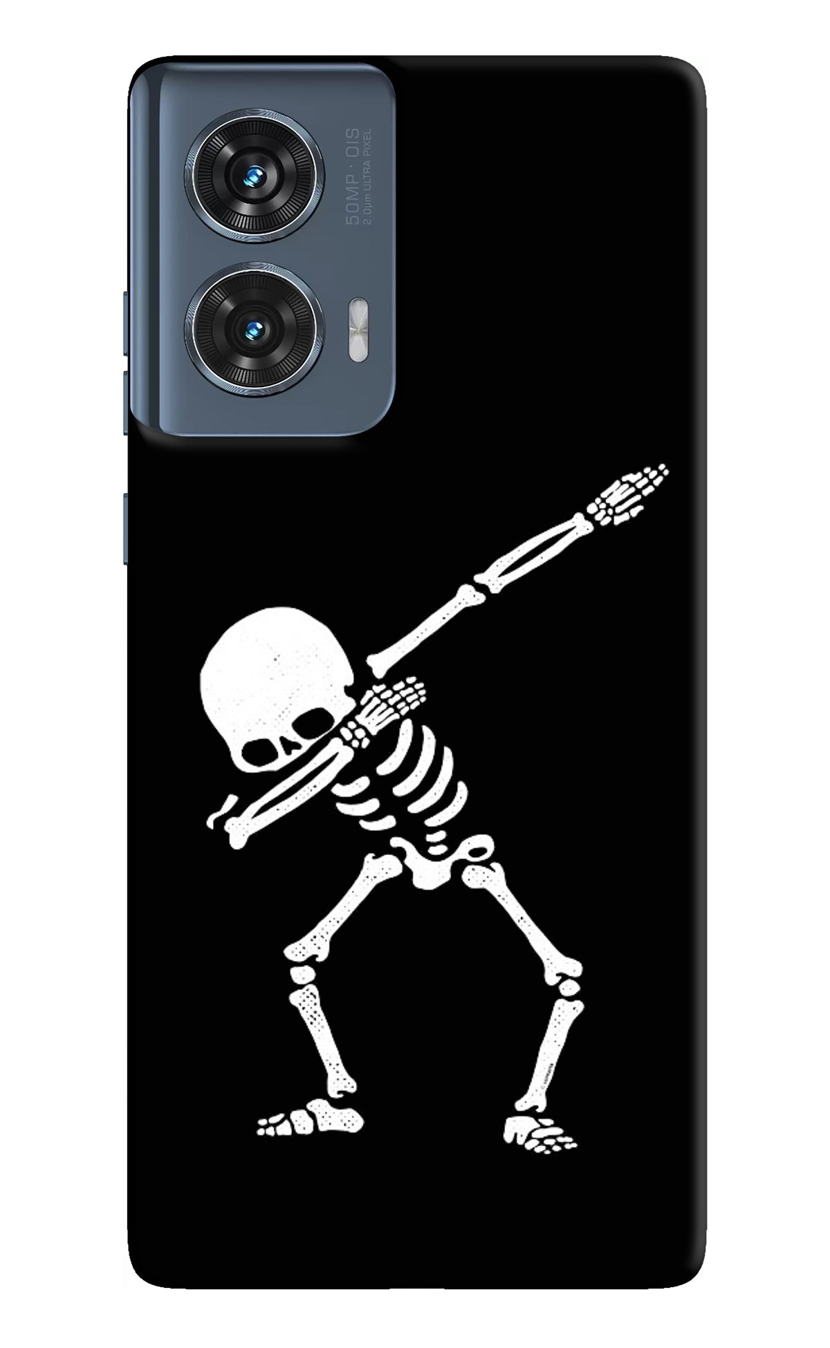 Dabbing Skeleton Art Moto Edge 50 Fusion Back Cover