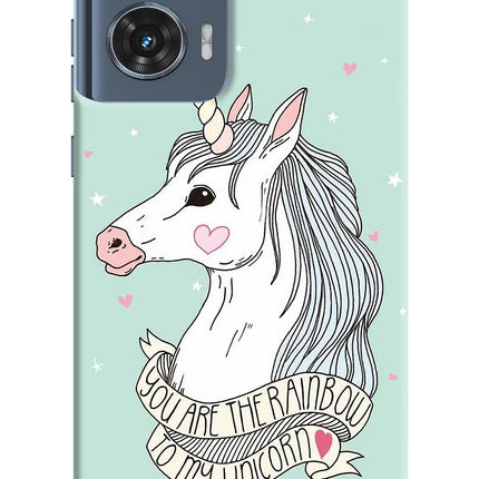 Unicorn Wallpaper Moto Edge 50 Fusion Hard Case Back Cover by Casekaro