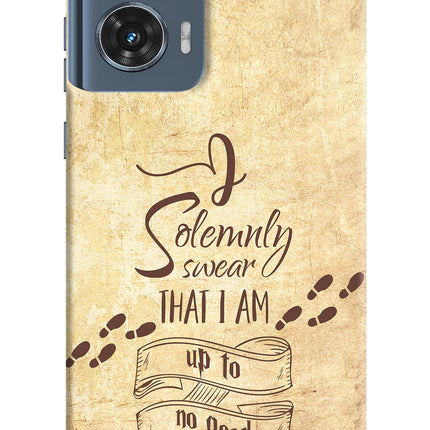 I Solemnly swear that i up to no good Moto Edge 50 Fusion Hard Case Back Cover by Casekaro