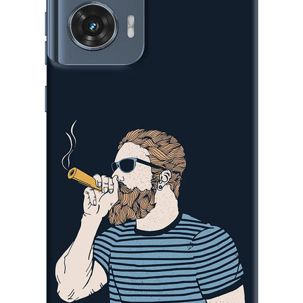 Smoking Moto Edge 50 Fusion Hard Case Back Cover by Casekaro