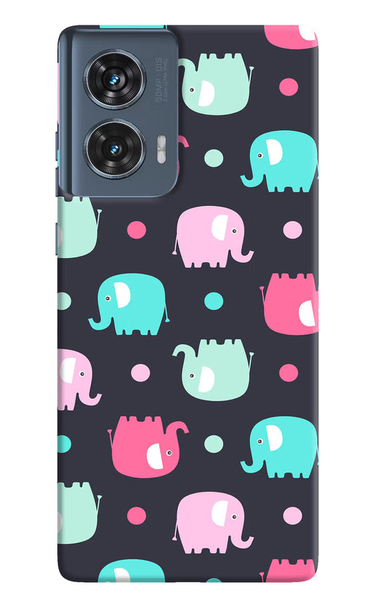 Elephants Moto Edge 50 Fusion Hard Case Back Cover by Casekaro