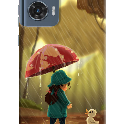 Rainy Day Moto Edge 50 Fusion Hard Case Back Cover by Casekaro