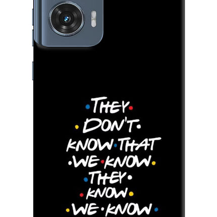 FRIENDS Dialogue Moto Edge 50 Fusion Hard Case Back Cover by Casekaro