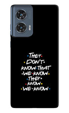 FRIENDS Dialogue Moto Edge 50 Fusion Hard Case Back Cover by Casekaro