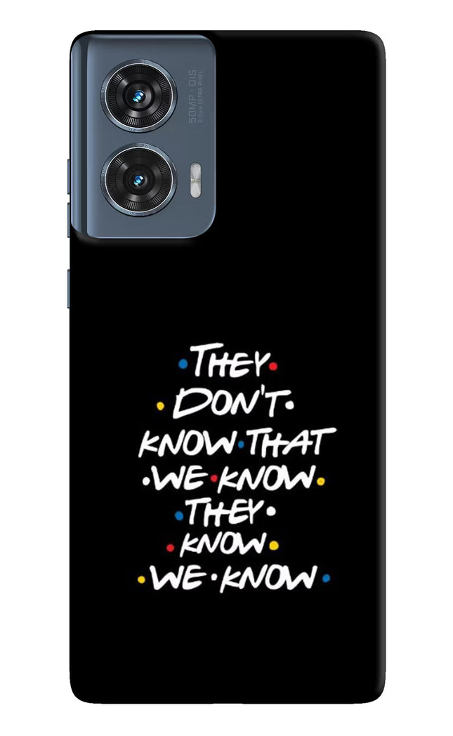 FRIENDS Dialogue Moto Edge 50 Fusion Hard Case Back Cover by Casekaro