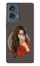 Selfie Queen Moto Edge 50 Fusion Hard Case Back Cover by Casekaro