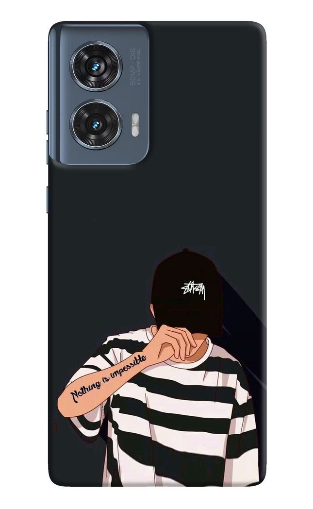 Aesthetic Boy Moto Edge 50 Fusion Hard Case Back Cover by Casekaro