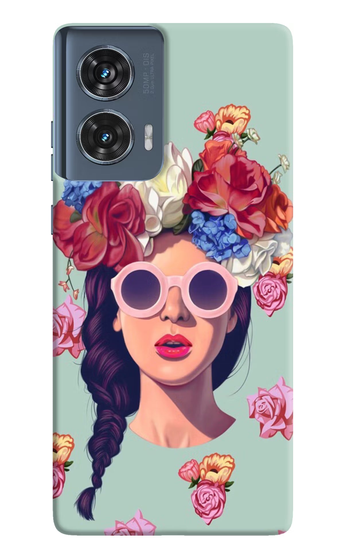 Pretty Girl Moto Edge 50 Fusion Hard Case Back Cover by Casekaro
