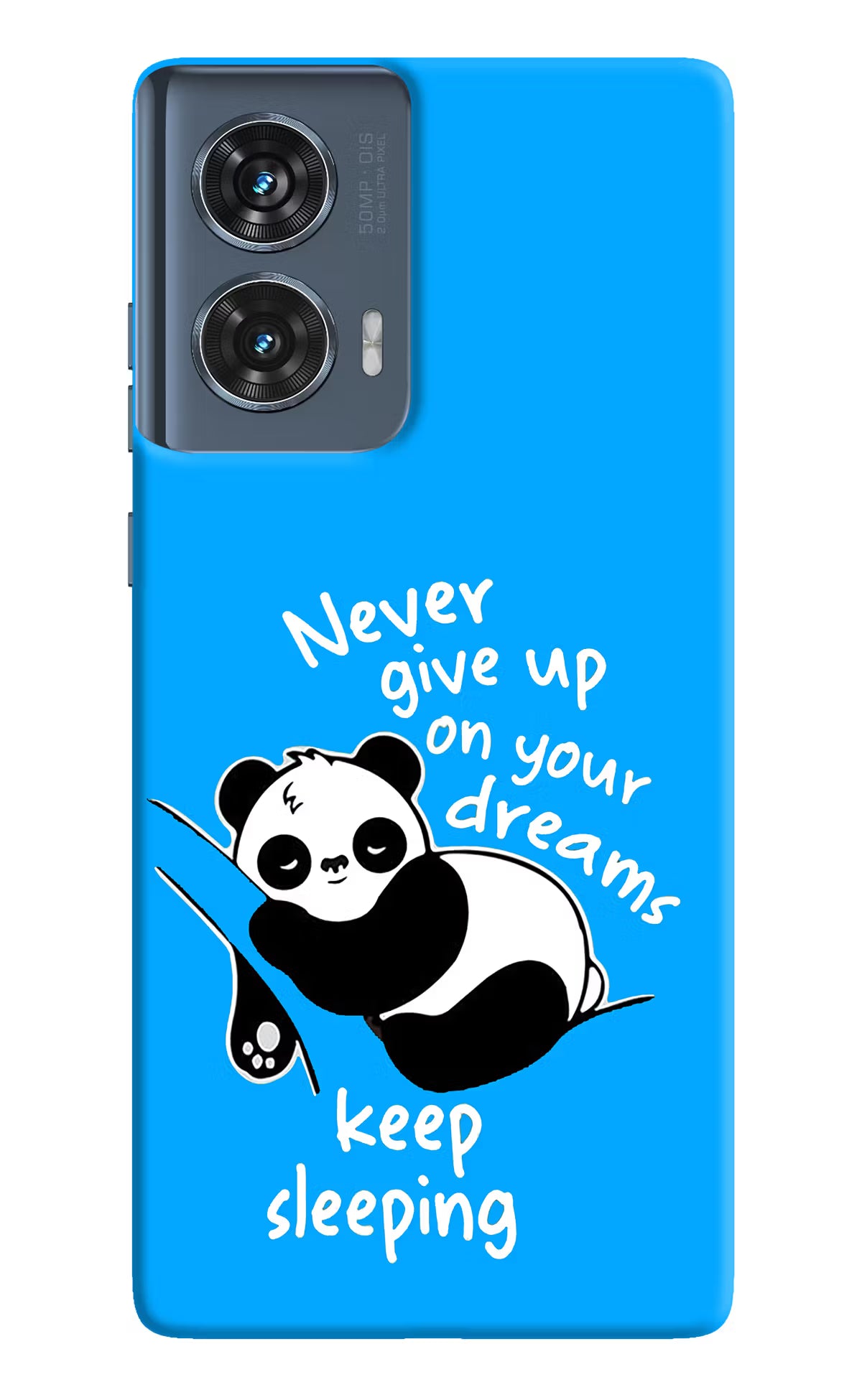 Keep Sleeping Moto Edge 50 Fusion Hard Case Back Cover by Casekaro