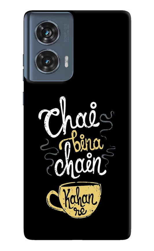 Chai Bina Chain Kaha Re Moto Edge 50 Fusion Hard Case Back Cover by Casekaro
