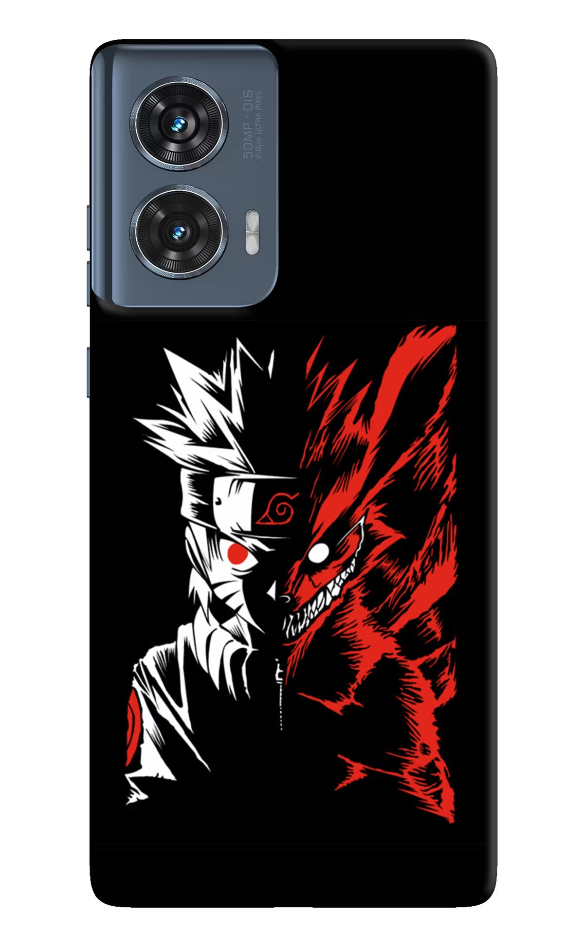 Naruto Two Face Moto Edge 50 Fusion Hard Case Back Cover by Casekaro