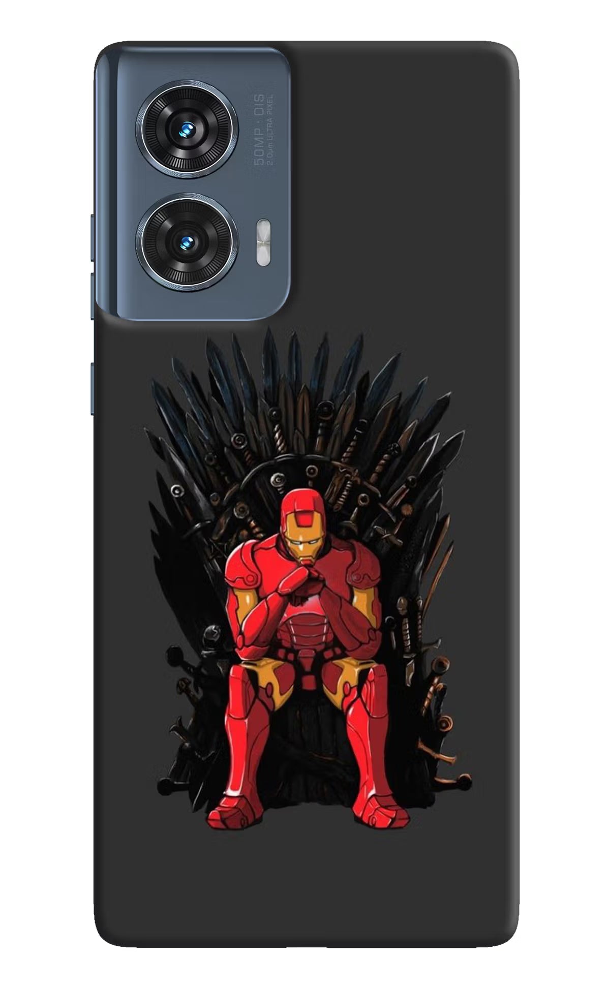 Ironman Throne Moto Edge 50 Fusion Hard Case Back Cover by Casekaro