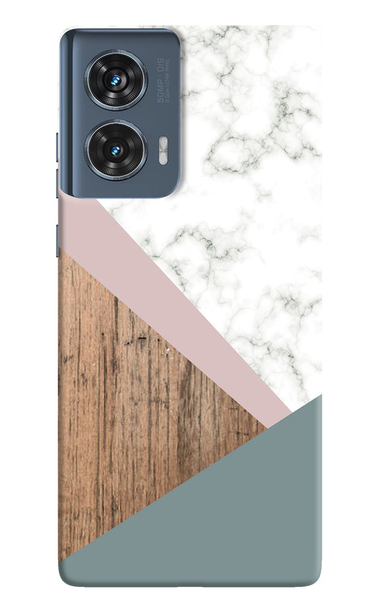 Marble wood Abstract Moto Edge 50 Fusion Back Cover