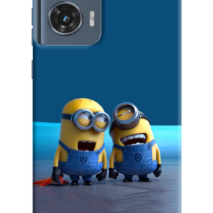 Minion Laughing Moto Edge 50 Fusion Hard Case Back Cover by Casekaro