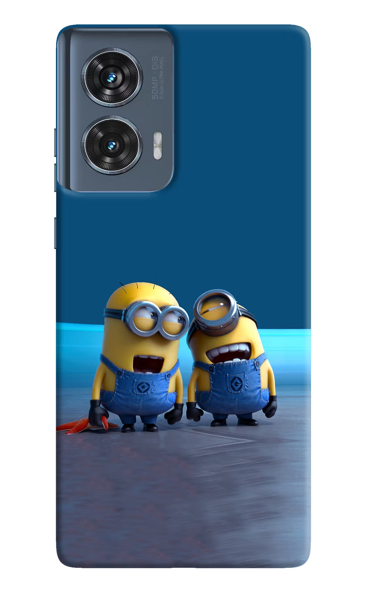Minion Laughing Moto Edge 50 Fusion Hard Case Back Cover by Casekaro