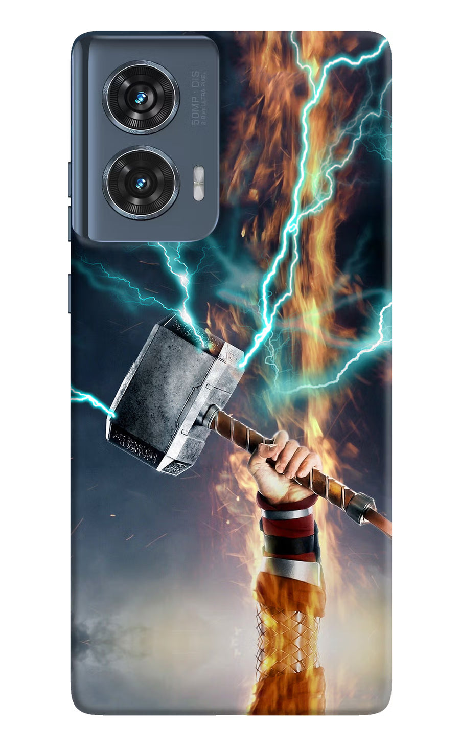 Thor Hammer Mjolnir Moto Edge 50 Fusion Back Cover, Hard case