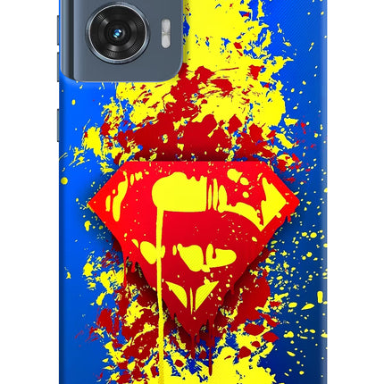 Superman logo Moto Edge 50 Fusion Hard Case Back Cover by Casekaro