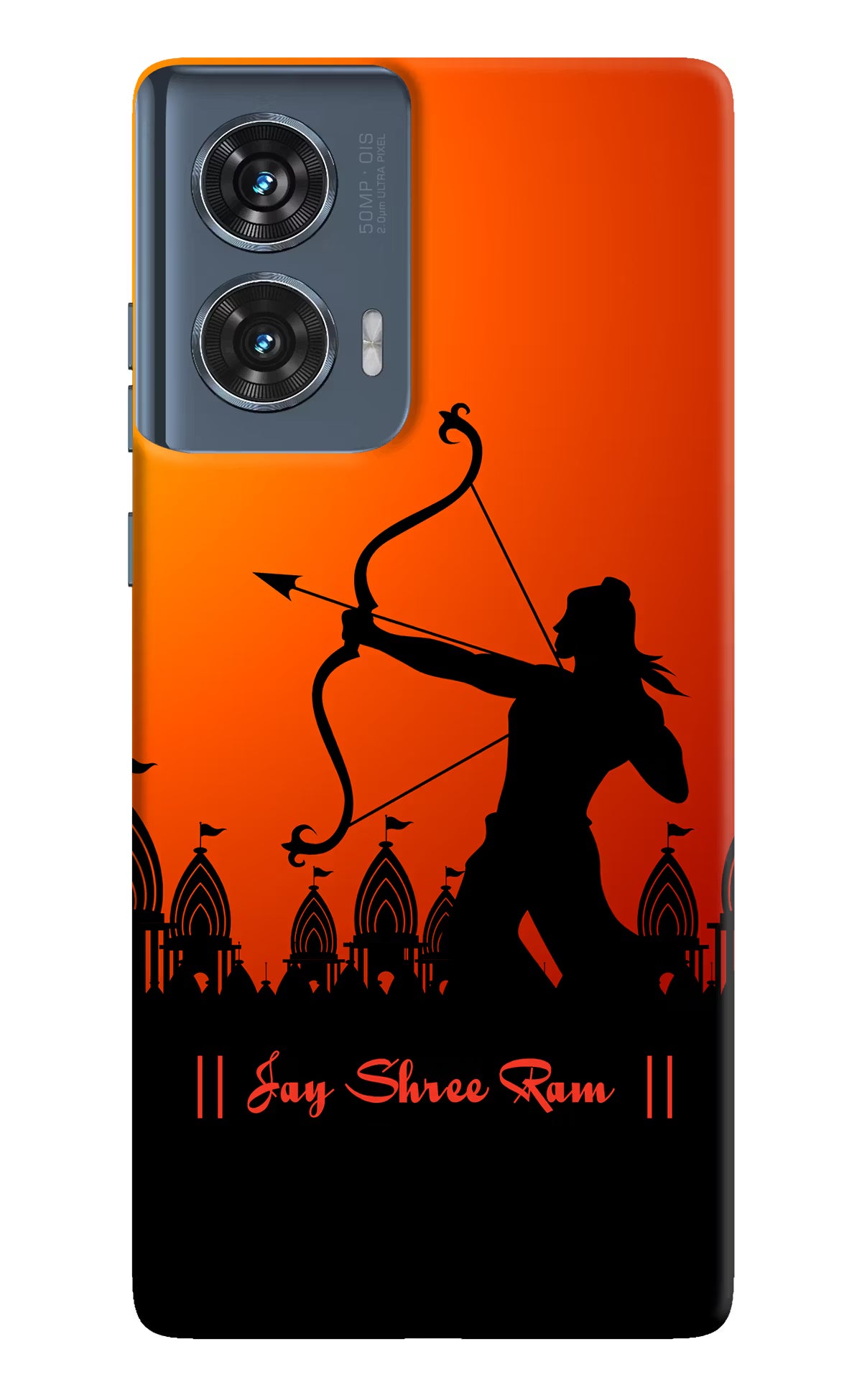 Lord Ram - 4 Moto Edge 50 Fusion Hard Case Back Cover by Casekaro