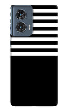 Black and White Print Moto Edge 50 Fusion Hard Case Back Cover by Casekaro