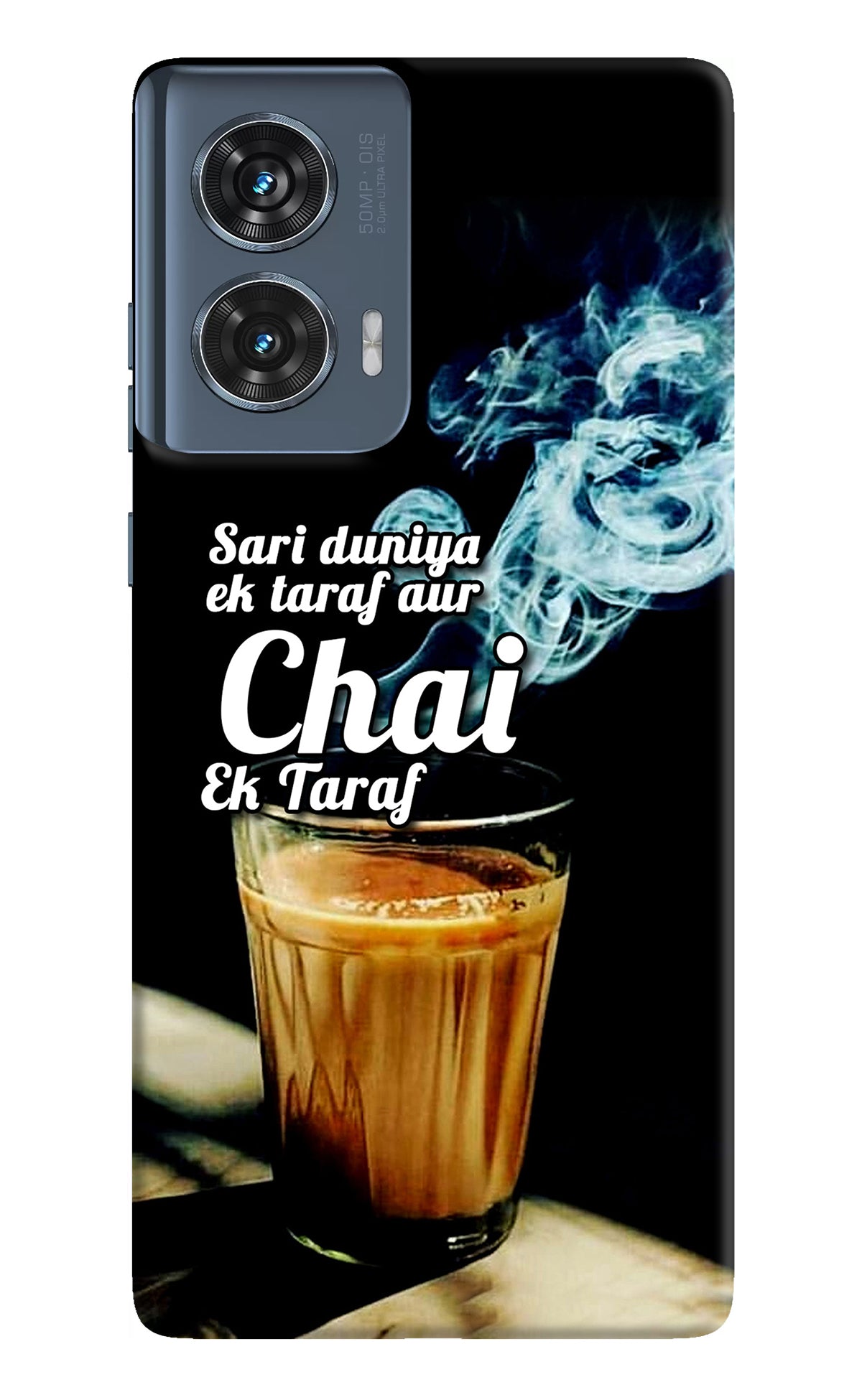 Chai Ek Taraf Quote Moto Edge 50 Fusion Back Cover