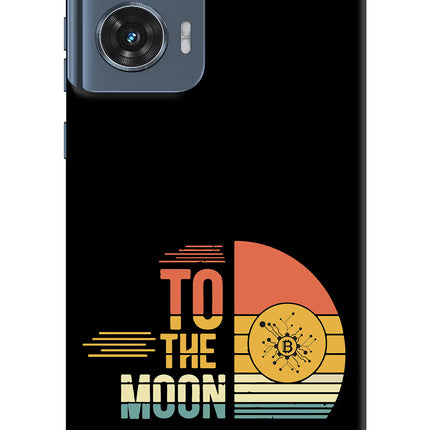 To the Moon Moto Edge 50 Fusion Hard Case Back Cover by Casekaro