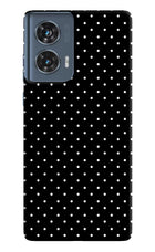 White Dots Moto Edge 50 Fusion Hard Case Back Cover by Casekaro