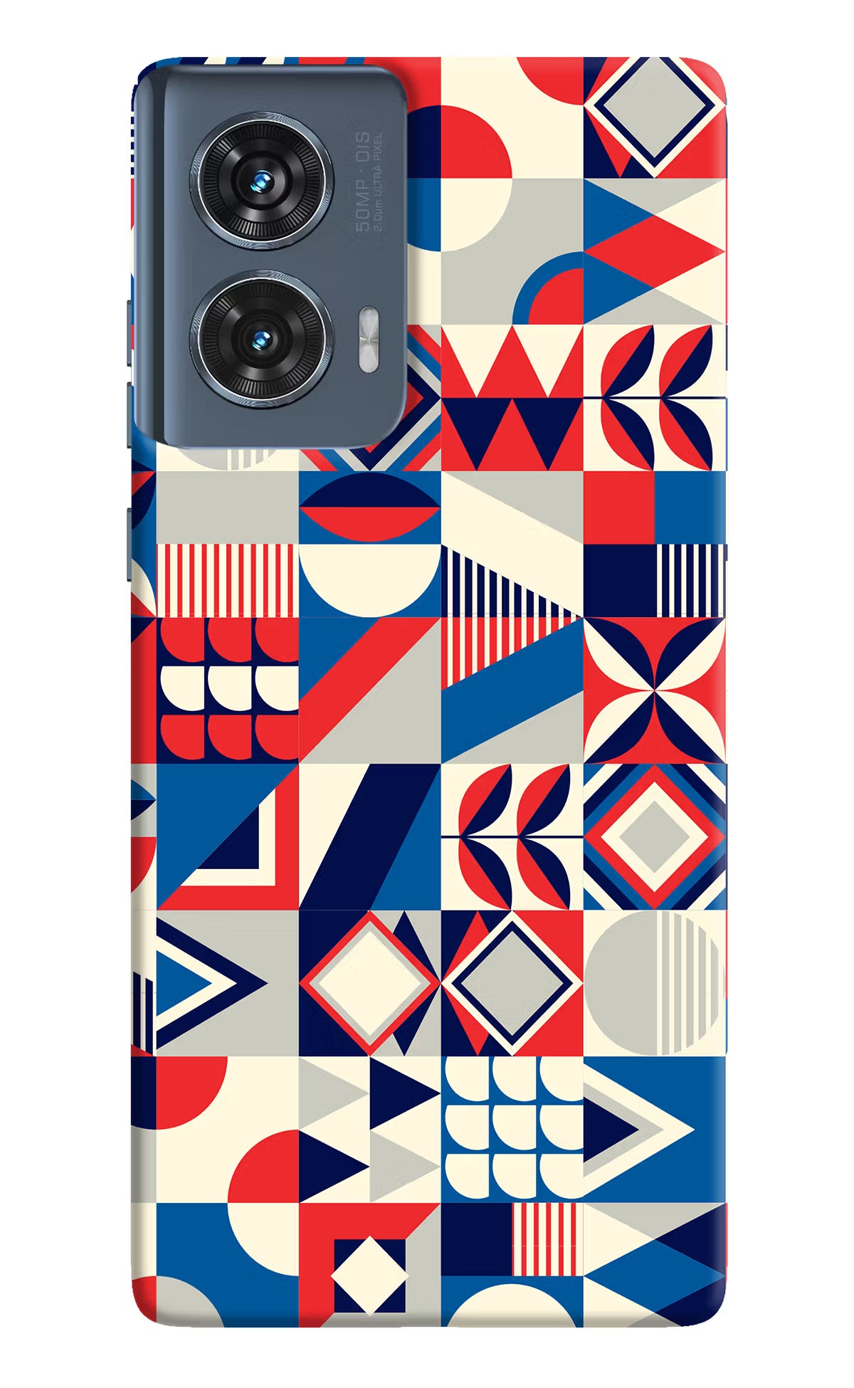 Colorful Pattern Moto Edge 50 Fusion Hard Case Back Cover by Casekaro