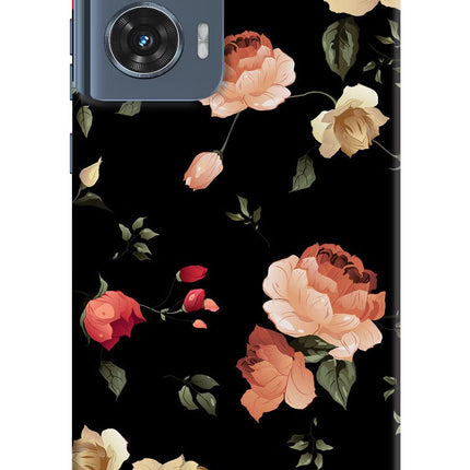 Flowers Moto Edge 50 Fusion Hard Case Back Cover by Casekaro