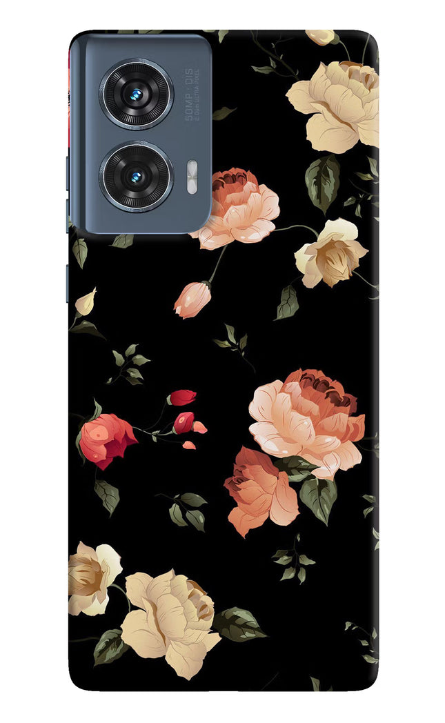 Flowers Moto Edge 50 Fusion Hard Case Back Cover by Casekaro