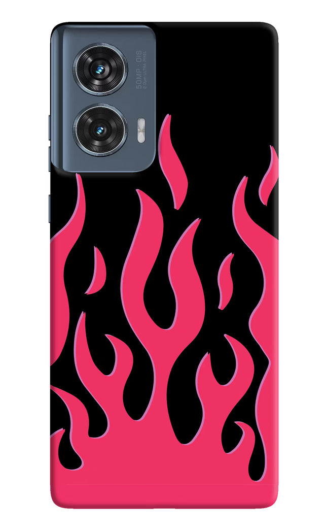 Fire Flames Moto Edge 50 Fusion Hard Case Back Cover by Casekaro