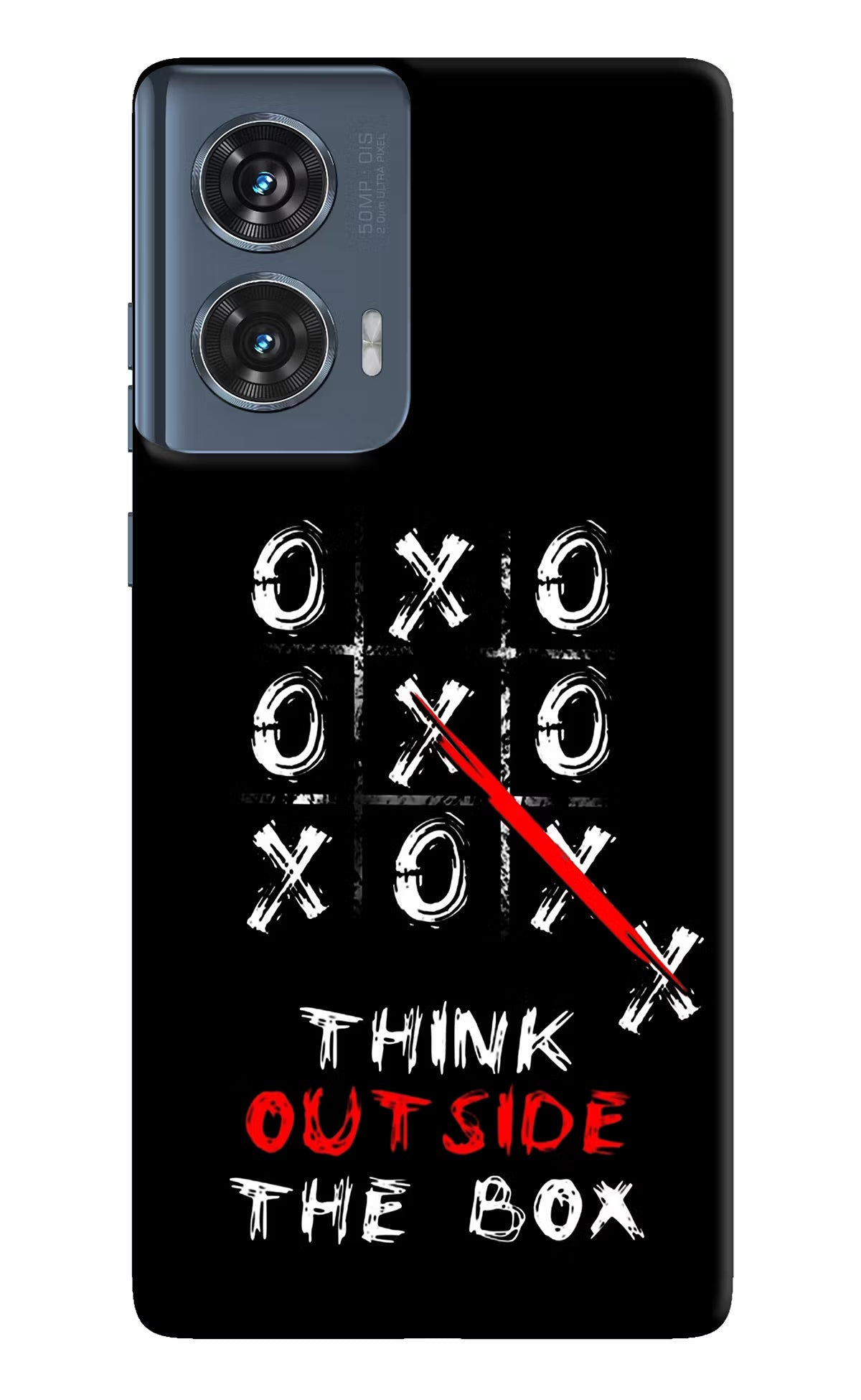 Think out of the BOX Moto Edge 50 Fusion Hard Case Back Cover by Casekaro